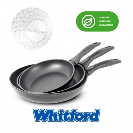 Set de 3 poêles en aluminium forgé anti adhésif EMMA2 Durand Dupont