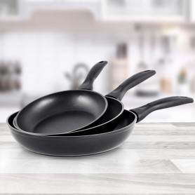 Set 3 poêles aluminium forgé anti adhésif LAETI Durand Dupont