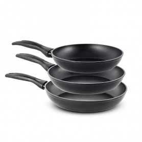 Set 3 poêles aluminium forgé anti adhésif LAETI Durand Dupont