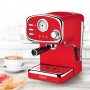 Machine à expresso café moulu avec buse vapeur LITTLE_ITALY_RED Kitchencook