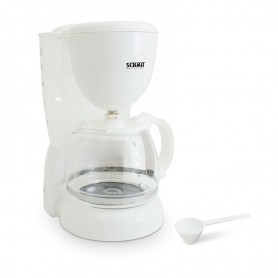 Cafetière 10 tasses avec filtre permanent amovible SCH1012 blanc Schmit