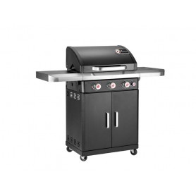 Barbecue à gaz en acier inoxydable avec grille de cuission REXON PTS3 de la marque Landmann