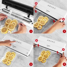 Machine sous vide avec coupe-rouleau modèle AIRPROTECT300 de Kitchencook