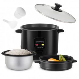 Cuiseur à riz 1.8L avec cuve métal et panier vapeur  JAPAN X Kitchencook noir