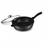 Sauteuse Noire Fonte D'aluminium 24cm Avec Couvercle TFI Durand Dupont - Reconditionné