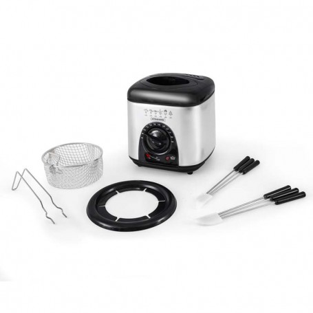 Friteuse électrique 2en1 avec service à fondue LITTLE FRY Kitchencook - Reconditionné