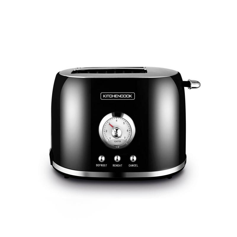 Grille pain style rétro double fentes RETRO TOAST noir Kitchencook - Reconditionné