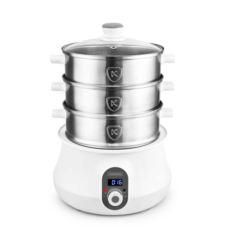 Cuiseur vapeur & couscoussier inox avec livre de recettes MULTISTEAM9 Kitchencook - Reconditionné