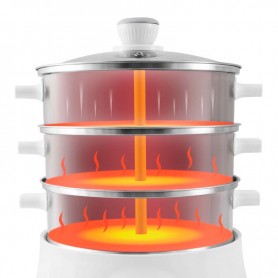 Cuiseur vapeur & couscoussier inox avec livre de recettes MULTISTEAM9 Kitchencook - Reconditionné