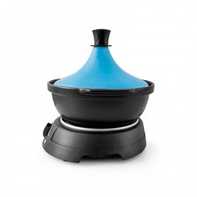 Tajine électrique avec pot en terre cuite KJINE_3 bleu Kitchencook - Reconditionné
