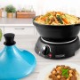 Tajine électrique avec pot en terre cuite KJINE_3 bleu Kitchencook - Reconditionné