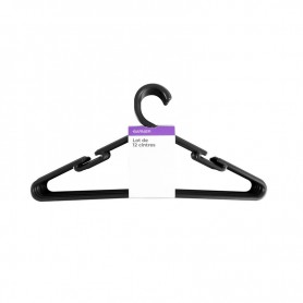 Lot de 12 Cintres noirs CIN12 de la marque Garnier
