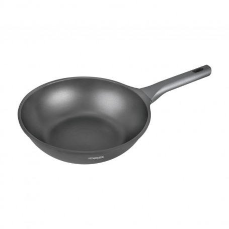 Wok fonte d’aluminium noir 28cm BETTY WOK28TFI de Kitchencook