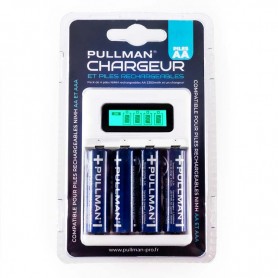 Pack avec Chargeur et Piles Rechargeables POWERSET AA de Pullman