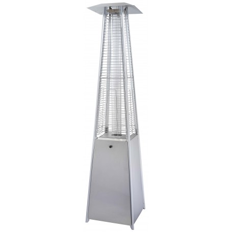 Chauffage extérieur gaz FAVEX - Pyramide - Silver- 13 kW - Housse de protection