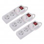 Lot de 3 Multiprises blanche 3 prises avec protection FNB_03K_X3 de la marque Pullman
