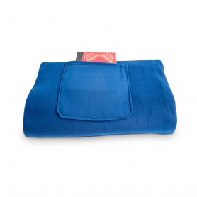 Plaid confort polaire avec manches et poche téléphone bleu de la marque Garnier