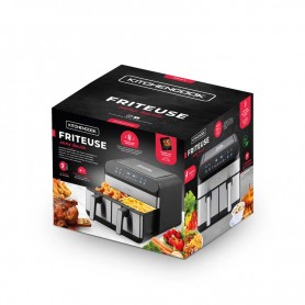 Friteuse Sans Huile Avec Deux Cuves  – 8 programmesAIRFLOW 9 de KITCHENCOOK