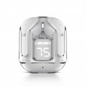 TWS Écouteurs stéréo avec boîtier de charge RX52 WHITE de DYNABASS