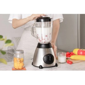 Blender et fabricant de smoothies avec moulin à café & épices 800W 1,5 litre 3 vitesses en Acier inoxydable de Royalty Line
