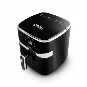 Friteuse à air noire 5,5L avec 1 bac et 7 programmes AIRMED55 de Kitchencook