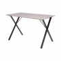 COUNTRY TABLE + 4 CHAISE - EN MDF FINITION PVC - COULEUR GRIS ET NOIR HT20C205