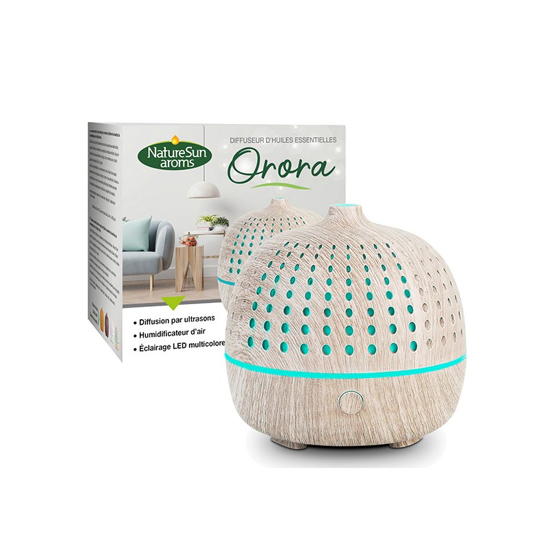 DIFFUSEUR D'HUILES ESSENTIELLES ORORA BOIS GRIS NATUR'SUN AROMS