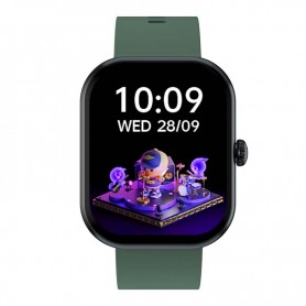 MONTRE CONNECTÉE CADRAN NOIR 2 BRACELETS SILICONE NOIR ET KAKI INWATCH II BLACK ICONIC