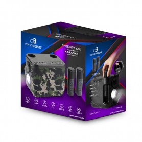 ENCEINTE PORTABLE KARAOKÉ 2 MICROS DBE50 ARMY DYNABASS