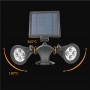 Double projecteur LED multicolores solaire L350 Wi-Light