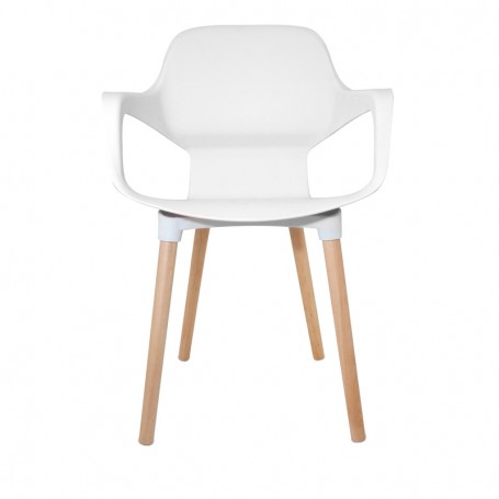 FAUTEUIL AVEC ACCOUDOIRS MODÈLE ITALIA BLANC GASOLINE