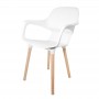FAUTEUIL AVEC ACCOUDOIRS MODÈLE ITALIA BLANC GASOLINE