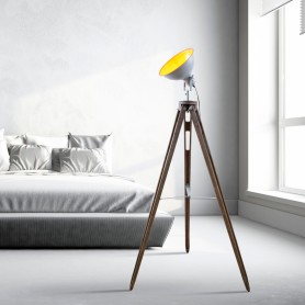 LAMPADAIRE 145CM BOIS ET MÉTAL MODÈLE FACTORY MAC-ANDREWS