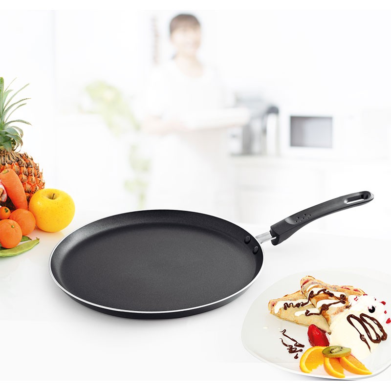 CRÊPIÈRE EN ALUMINIUM PRESSÉ 28CM MODÈLE CP28TFI KITCHENCOOK