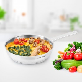 POÊLE INOX 24CM MODÈLE INITIAL P24TFI KITCHENCOOK