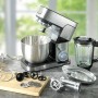 Robot pétrin inox 5.5L avec hachoir ANTARA PRO Kitchencook gris