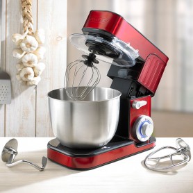 Robot pétrin inox avec mouvement planétaire ANTARA Kitchencook rouge