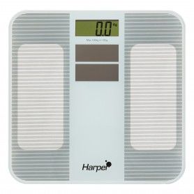 Pèse personne solaire avec plateau en verre trempé SOLARSCALE blanc Harper