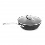 Sauteuse Aluminium Forge 26cm 2.9l Effet Pierre Couvercle Verre TFI