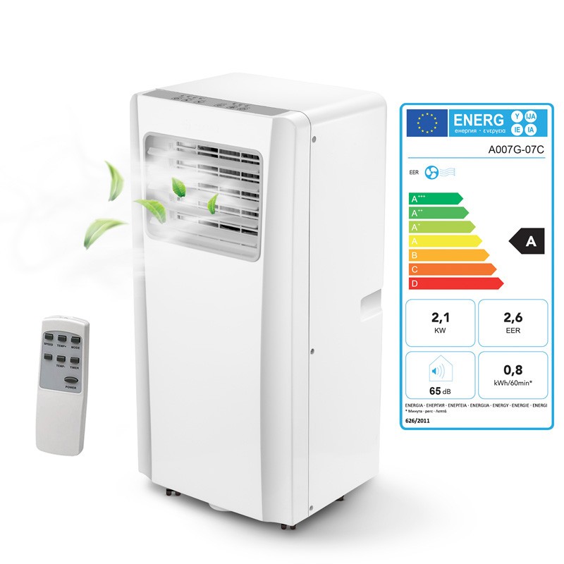 Climatiseur 3 fonctions mobile et compact avec poignée FRESH7