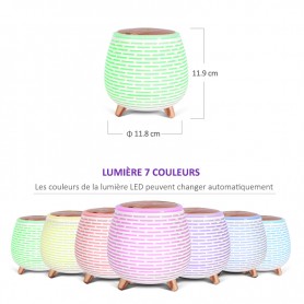 Diffuseur d'arôme, humidificateur et lampe Ultrasonique AROMI blanc Yoghi