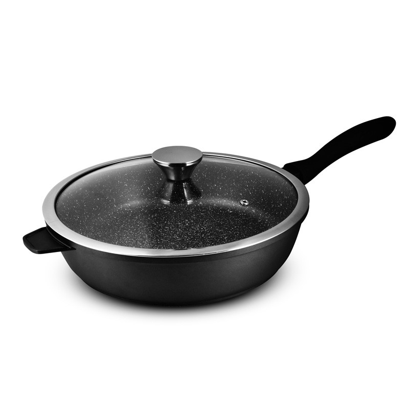 Sauteuse Fonte D'aluminium 28cm Avec Couvercle TFI CRISTAL