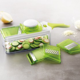 Mandoline Ajustable 4en1 inox SLICY_EXPRESS Cookart