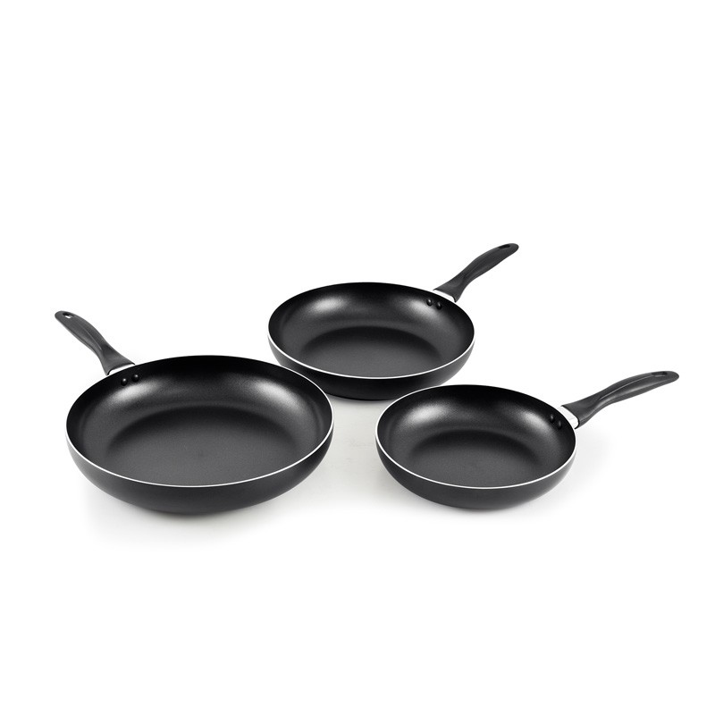SET 3 POÊLES 24CM,28CM,32CM ALUMINIUM TFSI KYANITE 242832P DE KITCHENCOOK