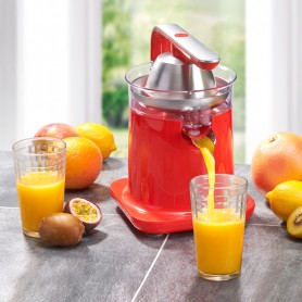 Presse agrumes double cônes et filtre en acier PRESSJUICE rouge Kitchencook