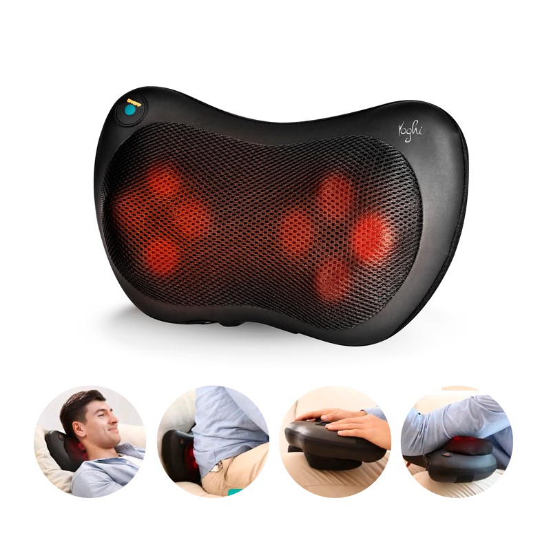 Coussin de massage shiatsu MASS_PILLOW noir Yoghi
