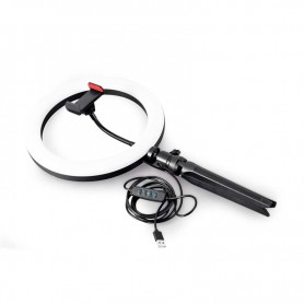 Trépied selfie avec anneau lumineux 3 couleurs RL1 Wi Light