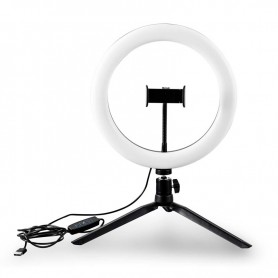 Trépied selfie avec anneau lumineux 3 couleurs RL1 Wi Light