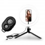 Trépied selfie avec anneau lumineux 3 couleurs RL1 Wi Light