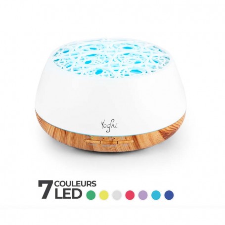 Diffuseur d'arôme, humidificateur et lampe AROMI 400 blanc Yoghi